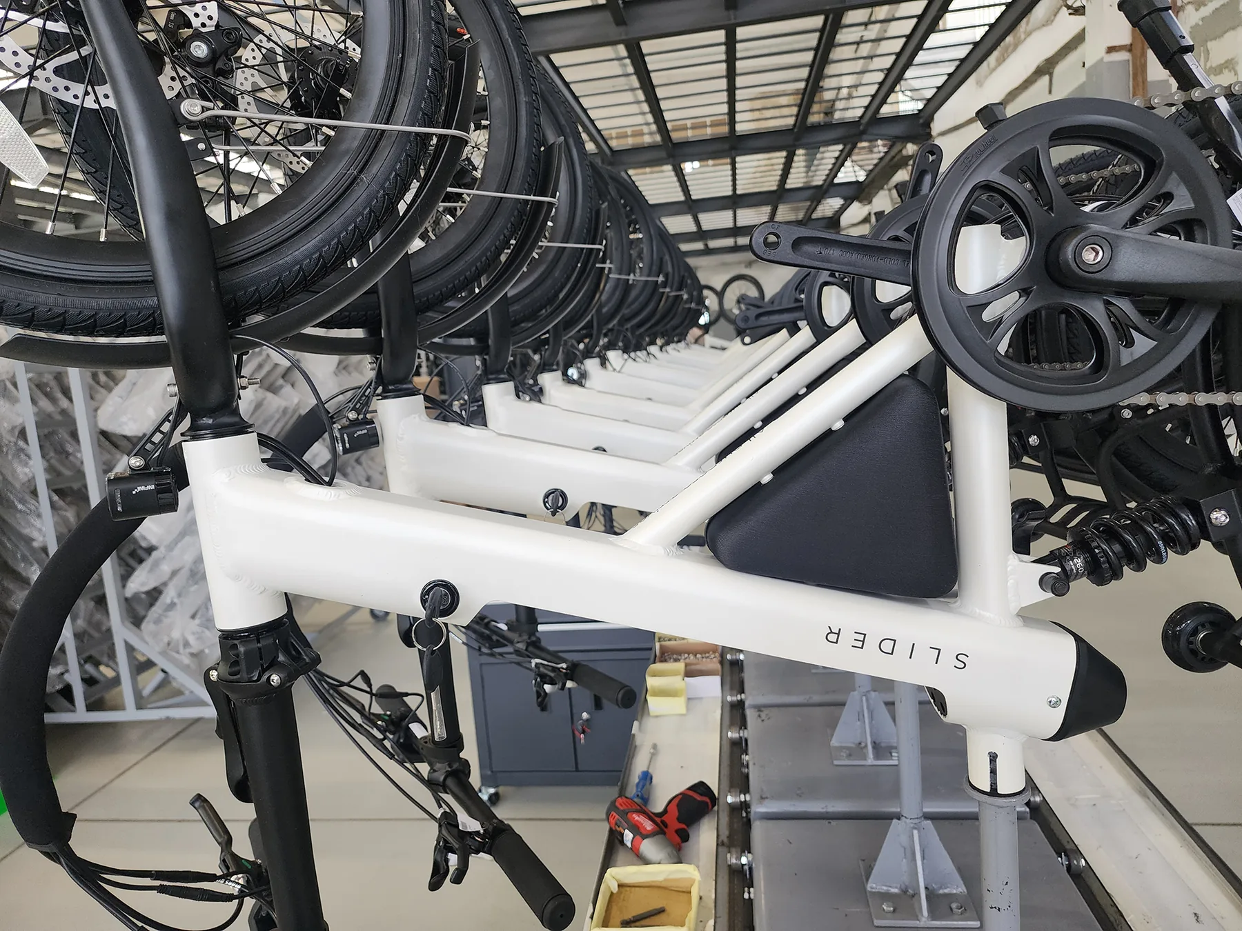 SLIDER bikes prepared for delivery